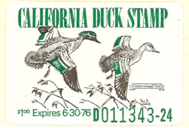 (image for) California 5A Duck Stamp MNH CV $150